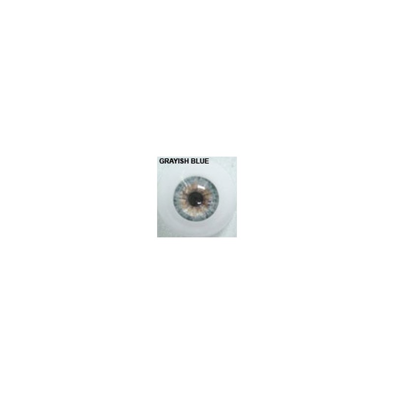 Yeux rond grayish blue