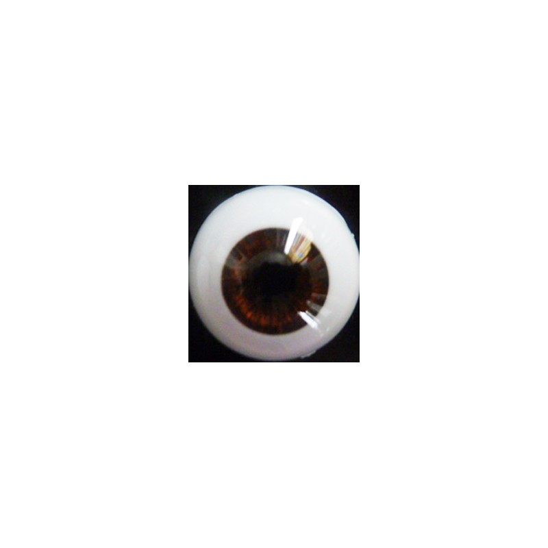 Yeux rond glastic brown